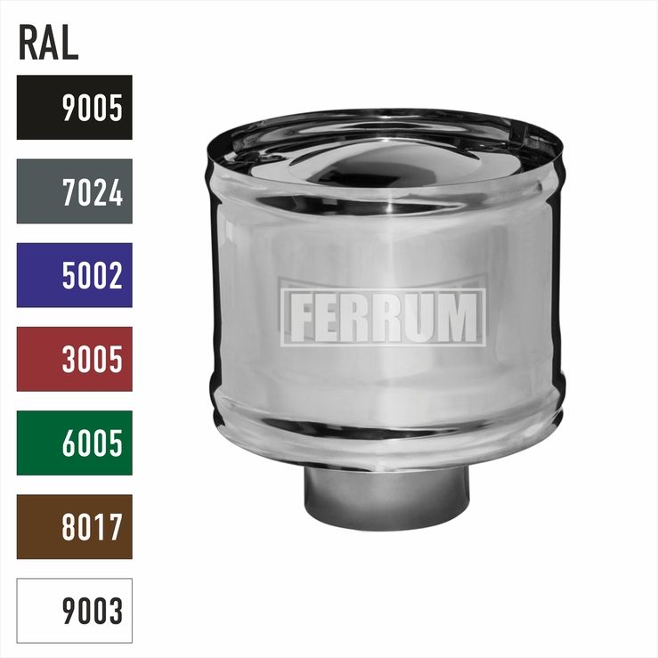 Зонт c ветрозащитой Ferrum (430/0,5 мм) RAL