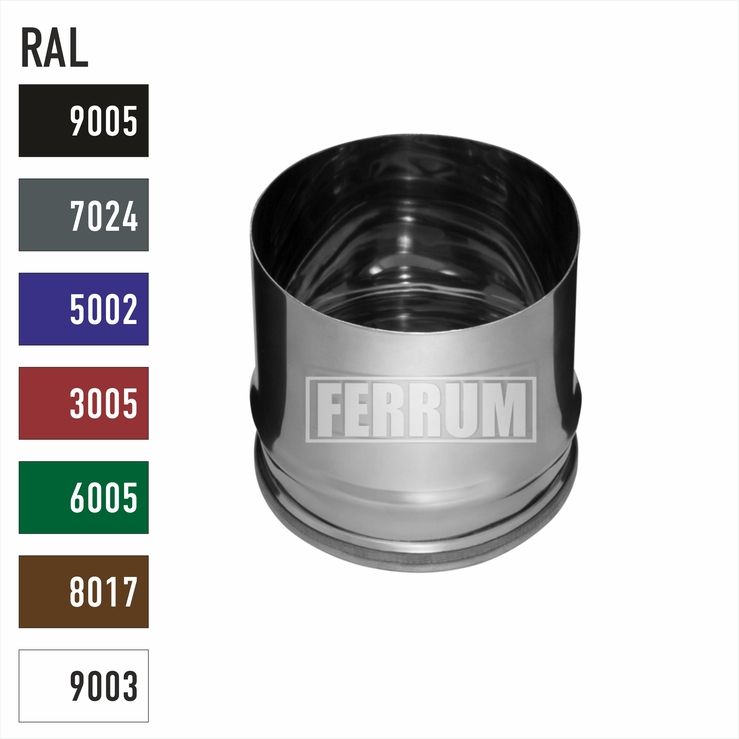 Заглушка для ревизии внутренняя Ferrum (430/0,5 мм) RAL