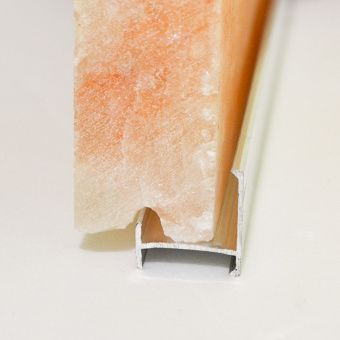 Кирпич с пазом из гималайской розовой соли 200x100x50 мм шлифованный