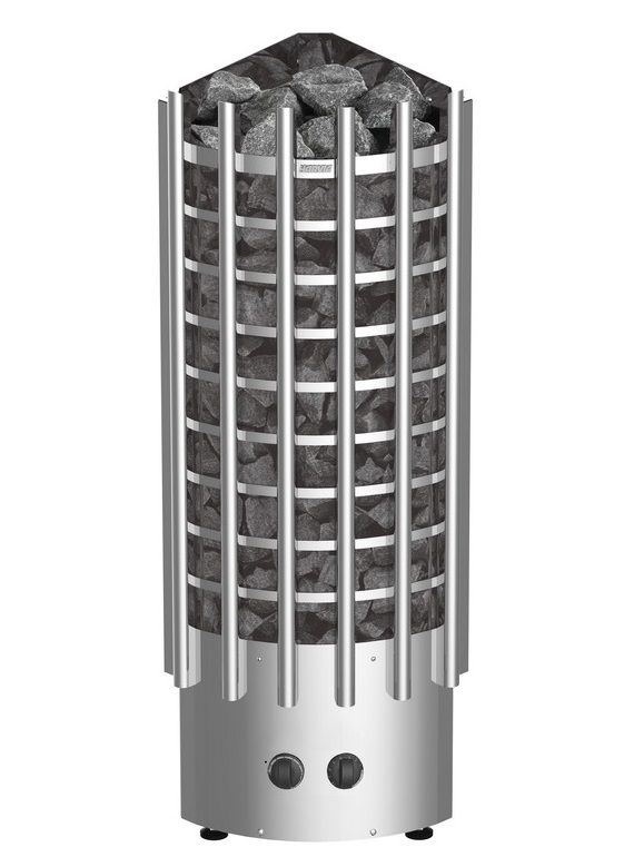 Электрическая печь Harvia Glow Corner TRC90 (со встроенным пультом, угловая)