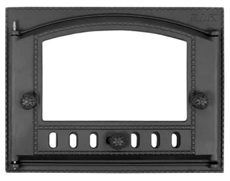Дверка каминная со стеклом ДТК-2С (Р) 375х300 мм Рубцовск