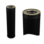 Дымоходы интерьерные Ferrum Blackside (термоэмаль t до 600°C)
