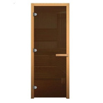 Стеклянные двери Бронза 