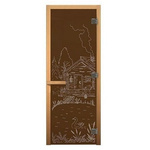 Стеклянные двери с рисунком 