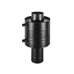 Теплообменник Black 6 л. на трубе Везувий круглый ф 115 мм AISI 439 5032