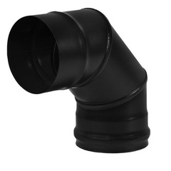Колено BLACK 90° 3 секции нерж 0,8 мм AISI 430 1521