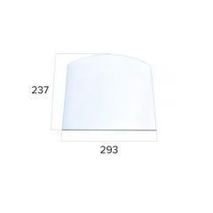 Стекло для каминной дверки Везувий 280 Арка (0,237х0,293) 3320