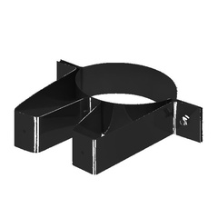 Стеновой кронштейн нерж. BLACK (AISI 430), Ø200 1258