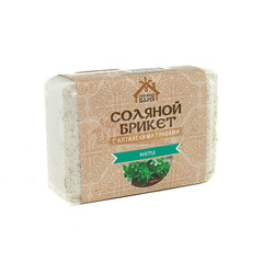 Соляной брикет "Соляная баня" с Алтайскими травами "Мята" 1,35 кг 220