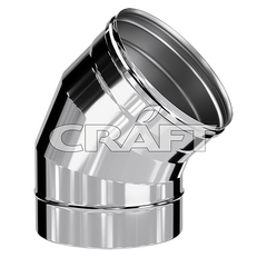 Колено 45° Craft HF AISI 316L/нерж. 0,8 мм 1813