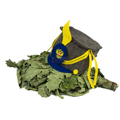 Шапка для бани и сауны "Гусар" 490