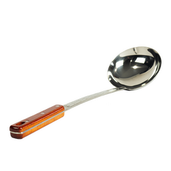 Половник из нержавеющей стали 46,5 см с деревянной ручкой 490