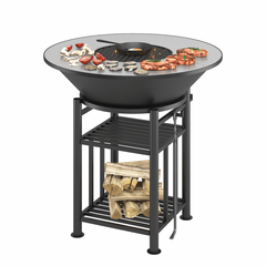 Fantastic Grill Везувий Ø 1000 (чаша+подставка+плита+решетка чугунная"СТЕЙК" Ø 450мм+крышка) 60290