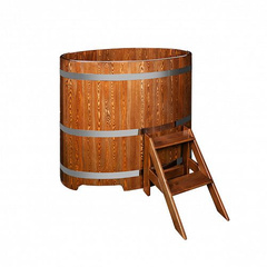Купель Maestro Woods Овальная, лиственница морёная 0,69×1,31 H=1,10 м 96070