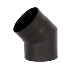Отвод  LAVA (конструкционная сталь 2 мм, черный) 45° Ø200 мм 1399
