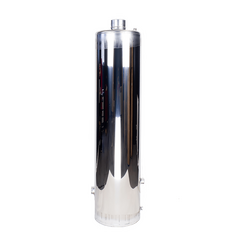 Бак на 90л. нержавейка для водогрейной колонки Титан/Ермак КВЛН 2.0 INOX (труба дымовая из нержавейки), штуцер под смеситель справа 23540