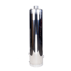 Бак на 90л. нержавейка для водогрейной колонки Титан/Ермак КВЛН 2.0 INOX (труба дымовая из нержавейки), штуцер под смеситель слева 23540
