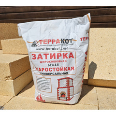 Затирка жаростойкая белая, 5 кг 671