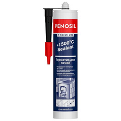 Герметик силикатный для печей и каминов Penosil Premium + 1500 °C Sealant, 280 мл, чёрный 490