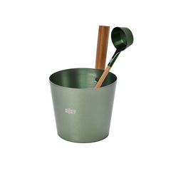 Набор OXY-M-2 DARK GREEN Ушат 5л + черпак 0,2л ручки бамбук 4900