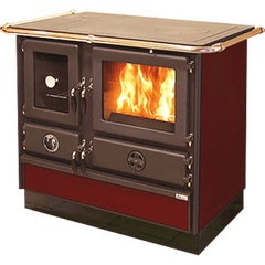 Super Thermo Magnum 4D Red/L печь-камин чугунный до 350м3 с водяным контуром, левый 184132