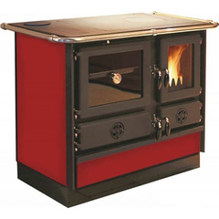 Thermo Magnum Plus 4D Red/L печь-камин чугунный до 350м3 с водяным контуром, левый 168623
