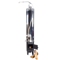 Водогрейная колонка на дровах Ермак 90л. КВЛН 2.0 INOX (С) левая 32520