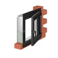 Тоннель монтажный под дверку 505 Везувий 410х410х120 мм