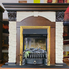 Электрокамин Dublin Lux AO с очагом Fobos Lux BR S 47230