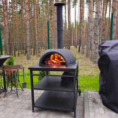 Садовая чугунная печь Legenda Garden с основанием из немецкого шамота 49090