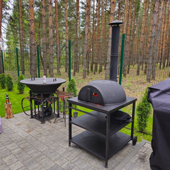 Садовая чугунная печь Legenda Garden с чугунным основанием 55490