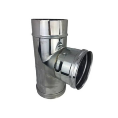 Тройник 90° Д (дым) AISI 430/нерж. 0,8 мм Ferrum 2790