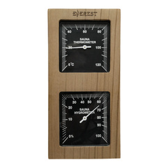 Термогигрометр Everest вертикаль, кедр ( TG-01 black ) 1930