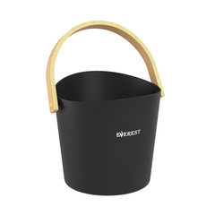 Ведро Everest 5л фигурное, алюминий ( TG-43 black ) 3775