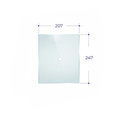 Стекло для дверки Везувий 270 2450