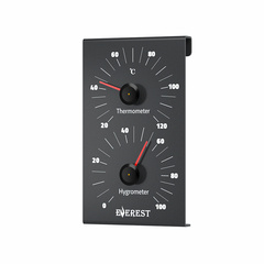 Термогигрометр Everest Dark алюминий ( TG-31 ) 1645
