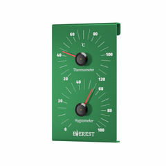 Термогигрометр Everest Green алюминий ( TG-28 ) 1645