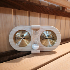 Термогигрометр ТГ-30 с песочными часами сосна 3570