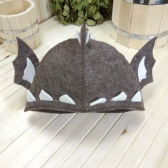 Шапка коричневая модельная "Дракон" ТМ "Жар-Банька" 515