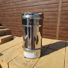 Дымоход Ferrum 0,25 м AISI 430/нерж. 0,5 мм 281