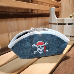 Шапка банная "Пират" серая (Ш-Б) 325