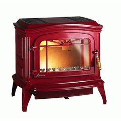Bradford печь камин чугунный красный