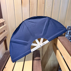 Веер банный для разгона пара, опахало для бани, цвет синий