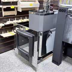 Русь 18 ЛНЗП Профи Панорама (1.1) печь для бани нержавейка