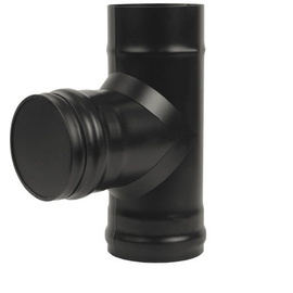 Тройник BLACK 90&deg; нерж 0,8 мм AISI 430 с заглушкой