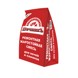 Ремонтная смесь для печей и каминов Печникъ, мешок 3 кг 80