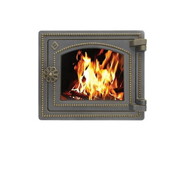 Дверка печная со стеклом ДТ-3С Бронза 210х250 мм