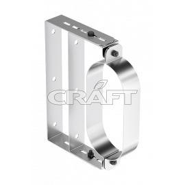 Крепление к стене для овала с удлинителем Craft Oval AISI 316L/нерж. 0,5 мм