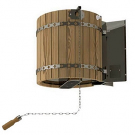 Обливное устройство "Ливень" 50 л с деревянным обрамлением "Термо"