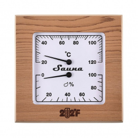 Термогигрометр квадрат TH-11R (Канадский кедр)